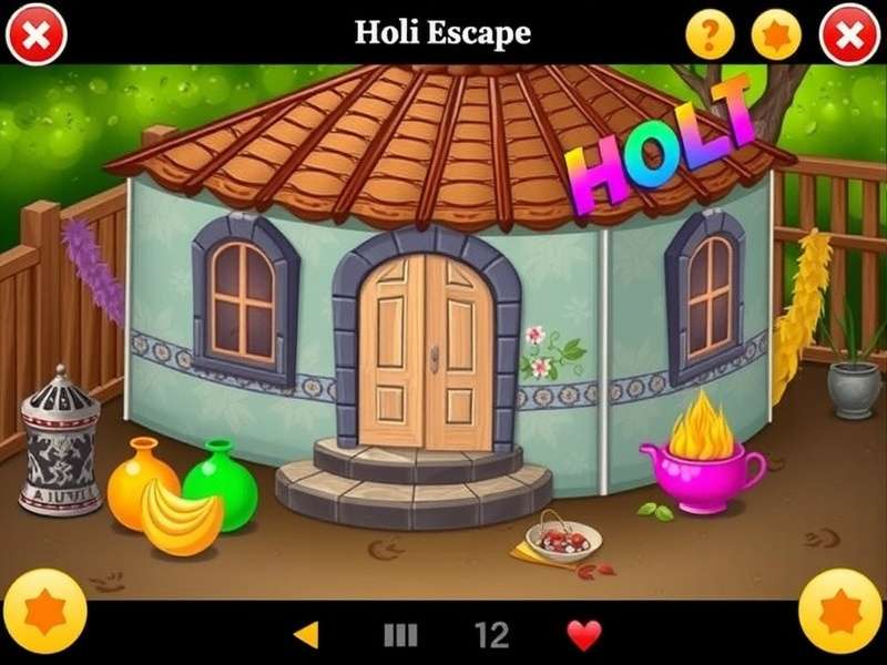 Holi Escape Game Screenshot